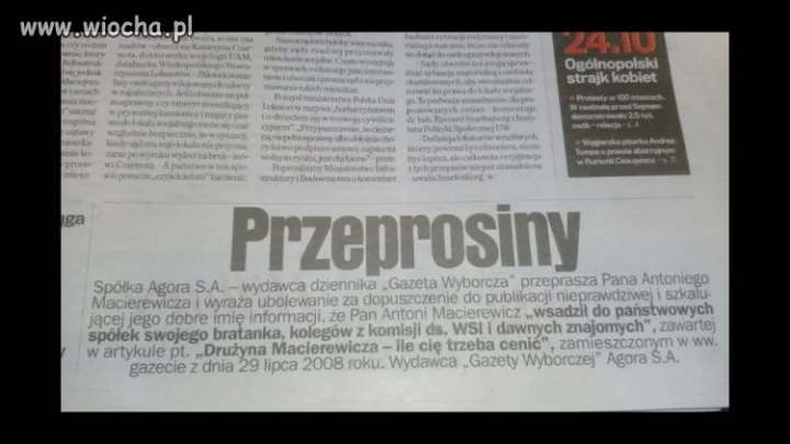 Wyborcza chyba lubi przepraszać innych!
