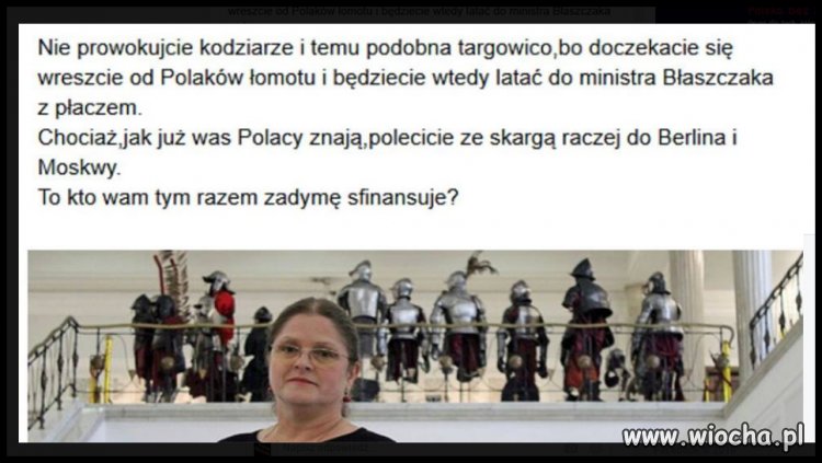 Jawne straszenie? Gdzie ta demokracja?