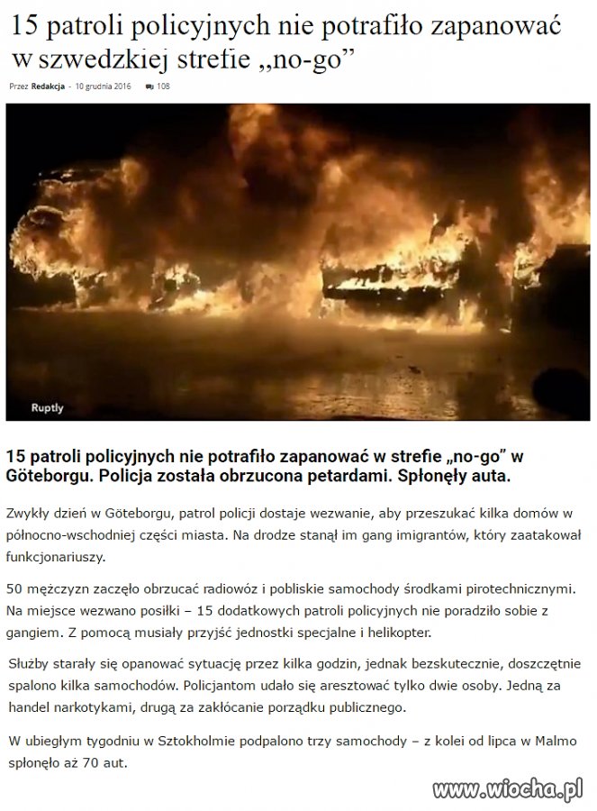 A w Szwecji kwitnie "ubogacenie kulturowe"