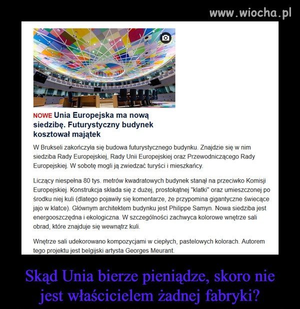 Na takie cudeńka idą pieniądze podatników.