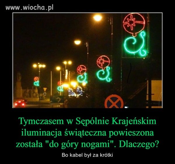 Bo kabel był za krótki