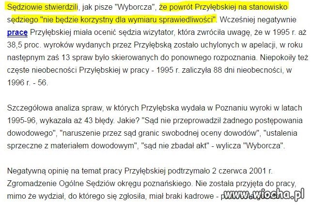 As z PISu tym razem sędzia Przylbecka