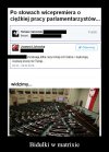 Ciężka praca parlamentarzystów