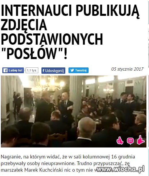 Aby przykryć afere z głosowaniem nad budżetem