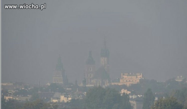 Kiedy otwierasz okno w Krakowie żeby przewietrzyć 