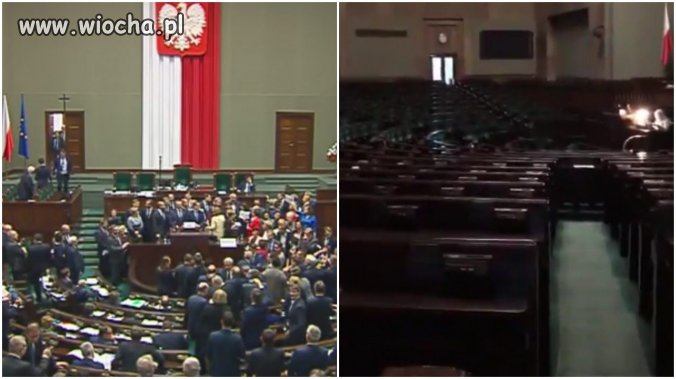 To koniec protestu opozycji? Sala Plenarna świeci pustkami
