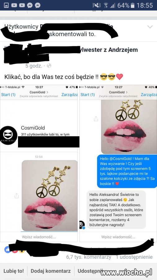 Kolejna głupia zabawa na Facebook'u.
