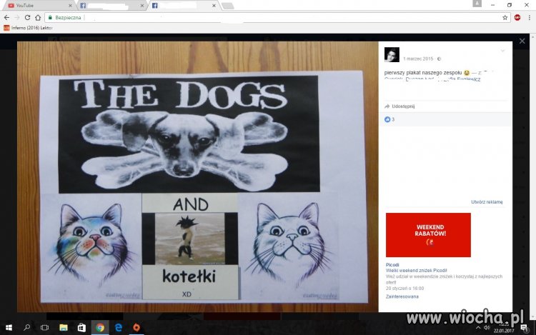 Pierwszy plakat zespołu