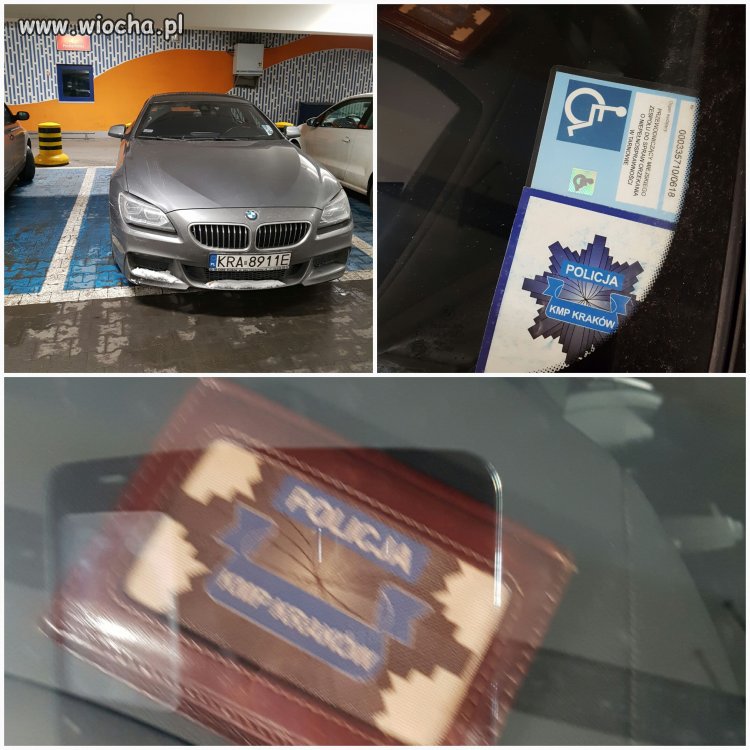 Wiesiek na inwalidzie Tesco Kapelanka Kraków 