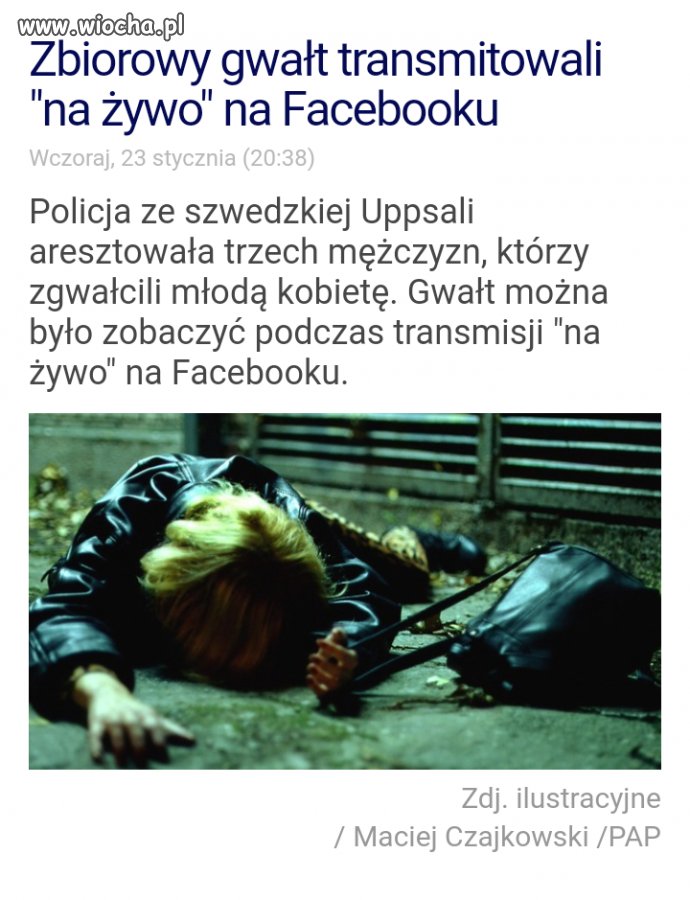 Narodowości sprawców nie podano