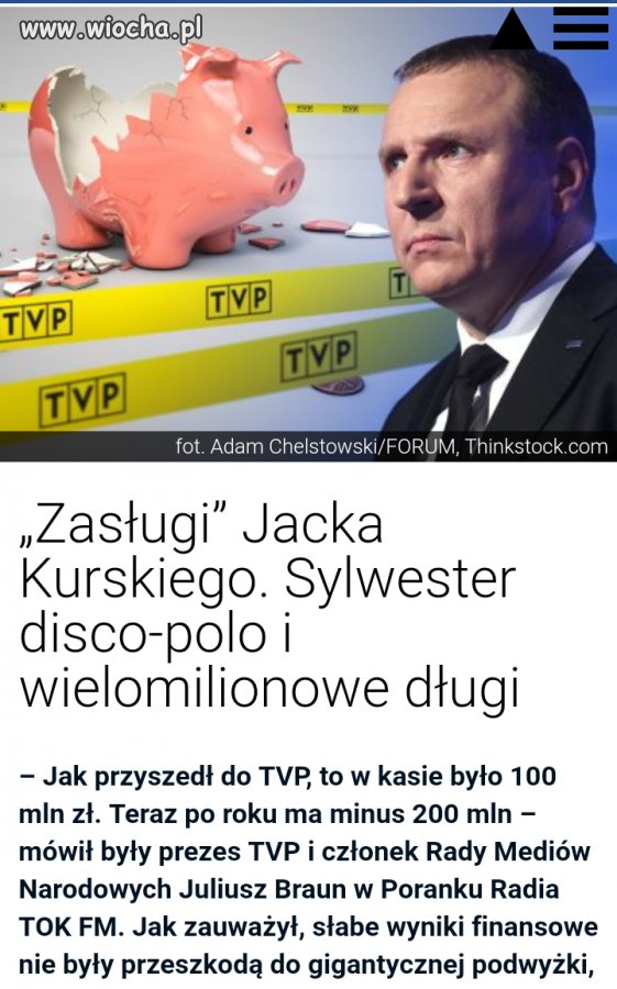 Należy się zastanowić czy nie warto by było WYGASIĆ TVP.