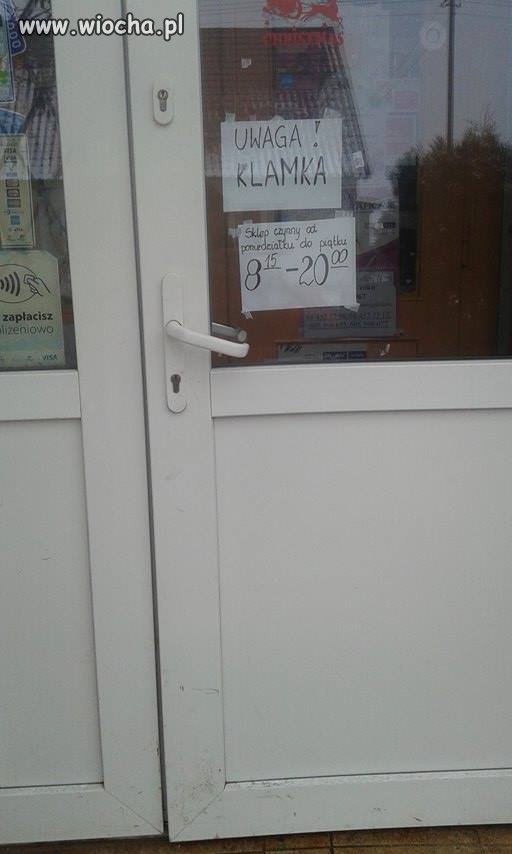 UWAGA KLAMKA !