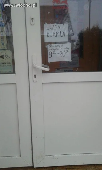 UWAGA KLAMKA !