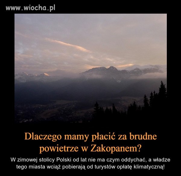 Smog ekologiczno-klimatyczny.