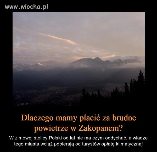 Smog ekologiczno-klimatyczny.