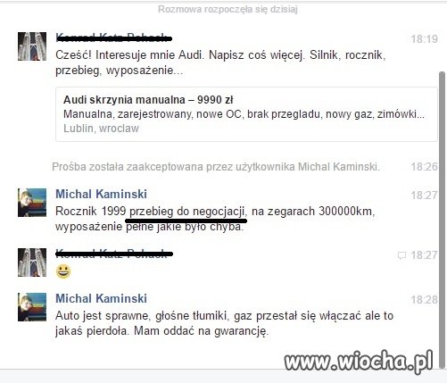 Przebieg do negocjacji. 