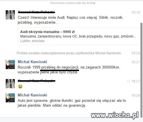 Przebieg do negocjacji. 
