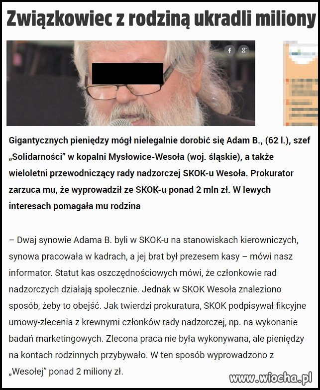Jeśli tak działają wszystkie SKOKi,że idzie z nich