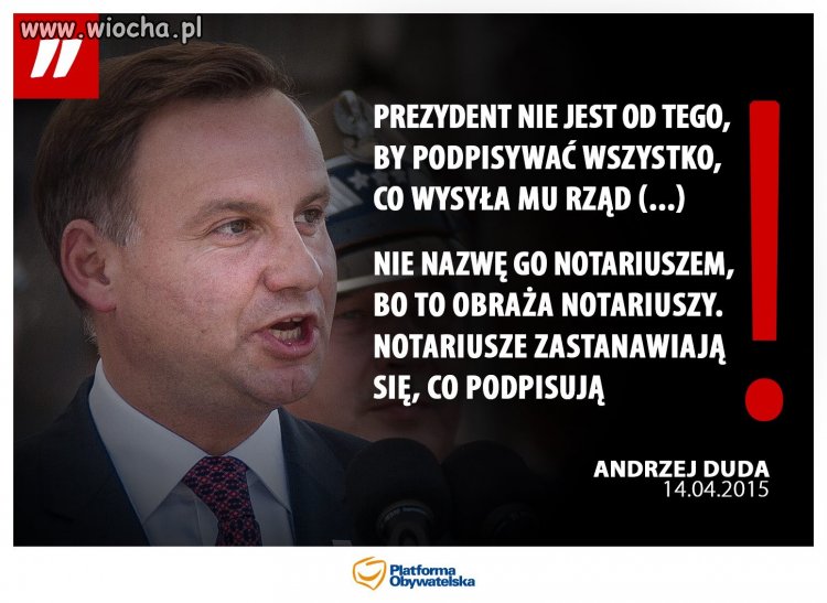 Tak tylko przypominam co mówił 