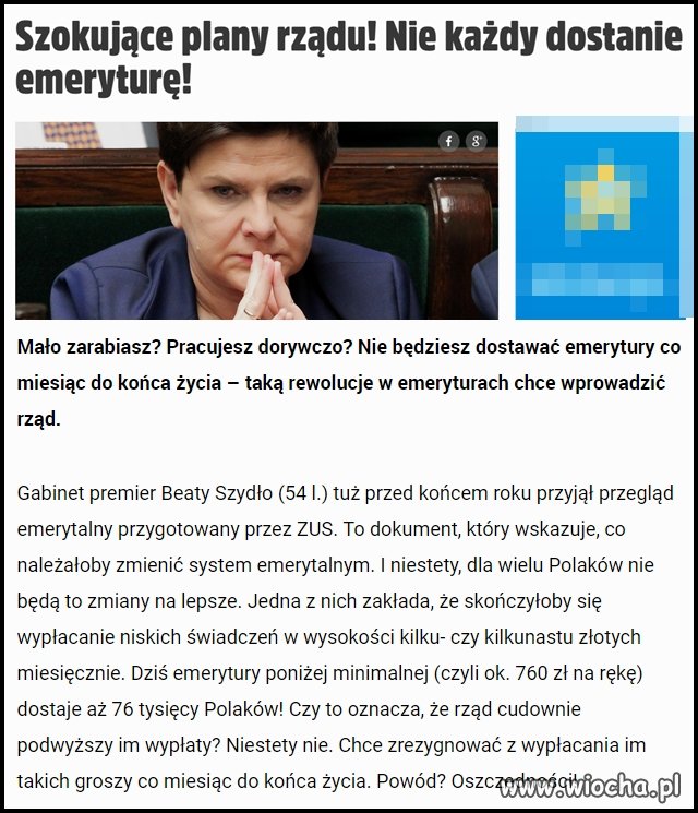 Żeby nie było... będzie jednorazowa wypłata