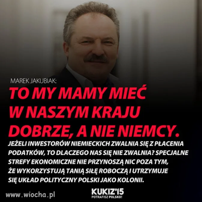 Jakubiak jak zawsze celnie...