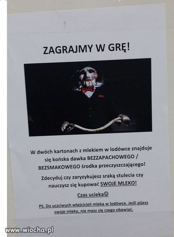 Do złodzieja mleka