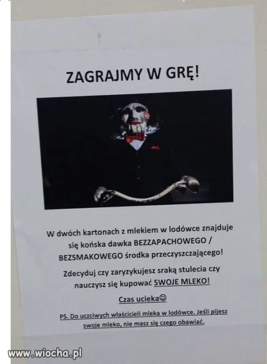Do złodzieja mleka