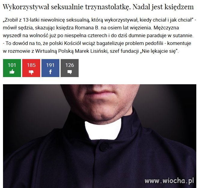 Problem z pedofilią w kościele nie istnieje