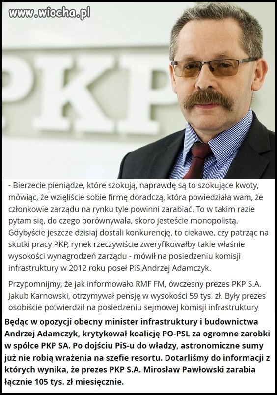 Chyba sobie doliczył za te wszystkie lata