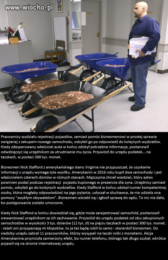 Tak się rewanżuje urzędnikom