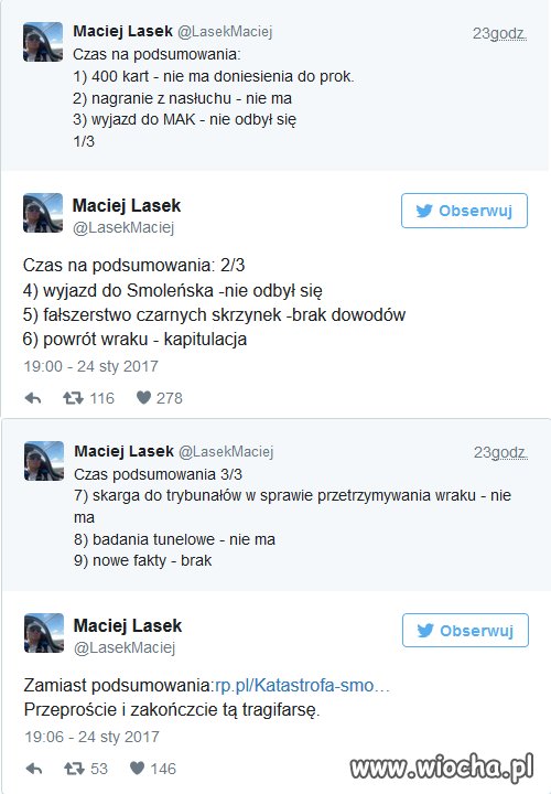 Maciej Lasek zmiażdżył Komisję Smoleńską.