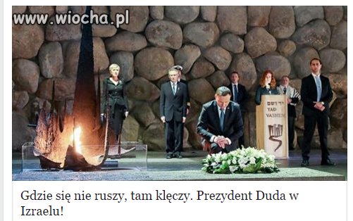 Godnie się zachowuje...