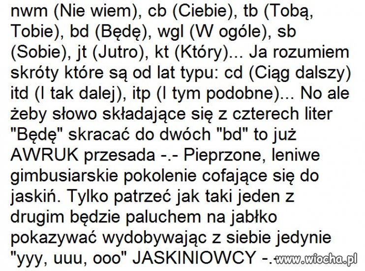Pokolenie leniwców...
