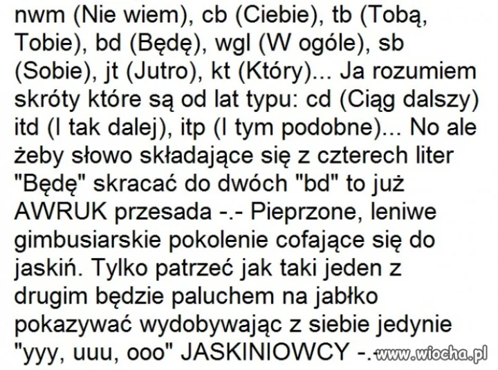 Pokolenie leniwców...