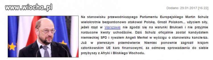 Schulz wrócił do Niemiec 
