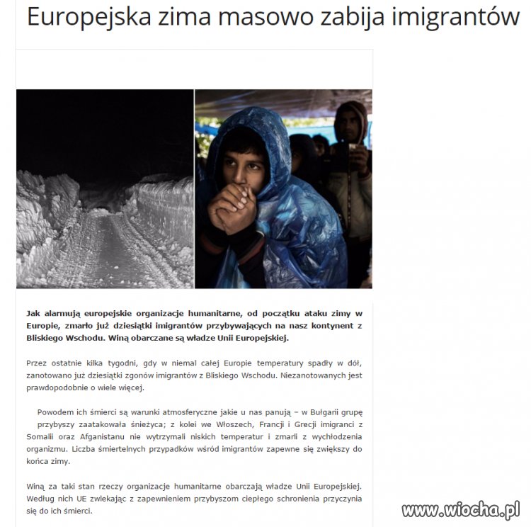Sorry, taki mamy klimat...