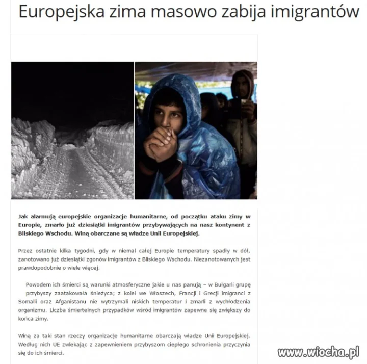 Sorry, taki mamy klimat...