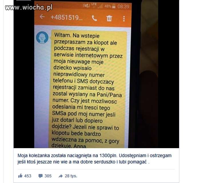 Uwaga na oszustów 