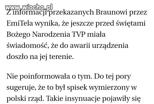 No i wyjaśniona zagadka dywersji