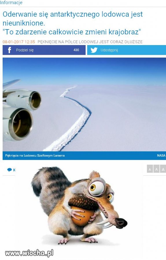 Pęknięcie lodowca