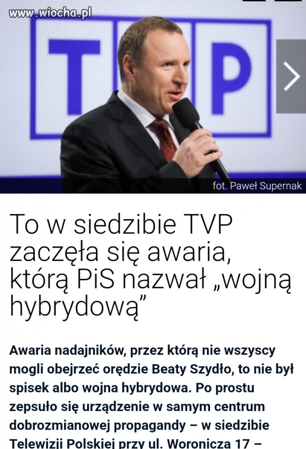 Panie Jacku, do awarii wzywa się fachowca, nie ABW