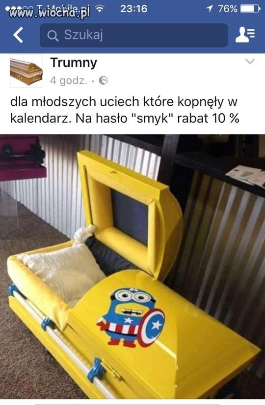 Co sądzicie o tej trumnie?