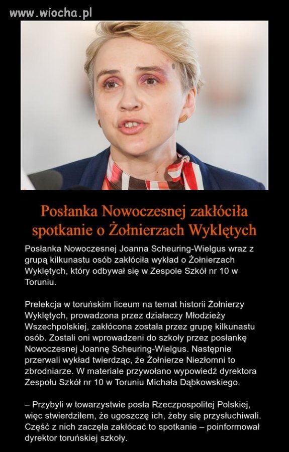 Nieładne zachowanie posłanki"Nowoczesnej"