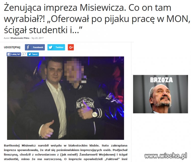 Ścigacz Misiewicz. 