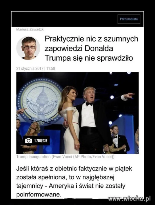 Cały jeden dzień prezydentury, i nic!