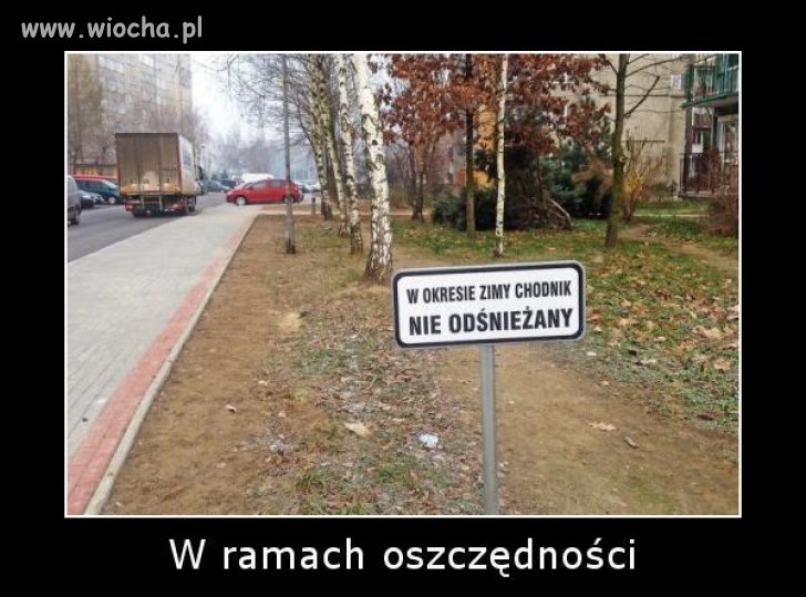 Dobrze, że tylko zimą.