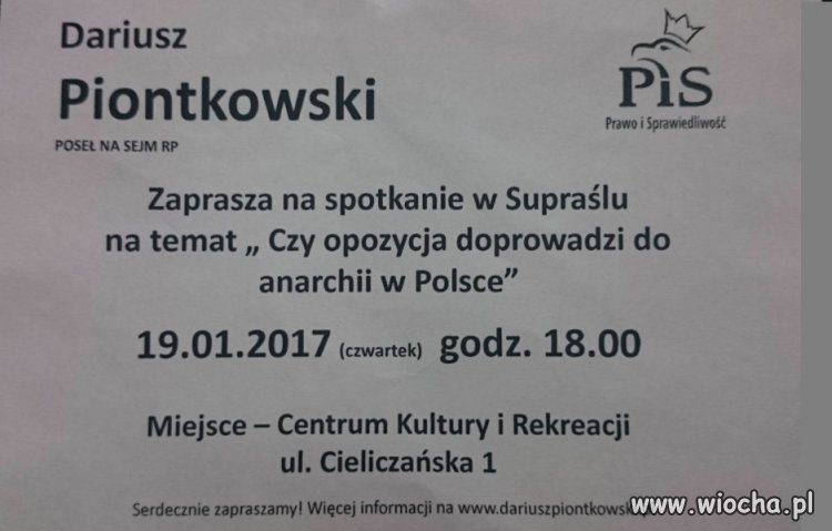 Spotkanie z posłem PiS