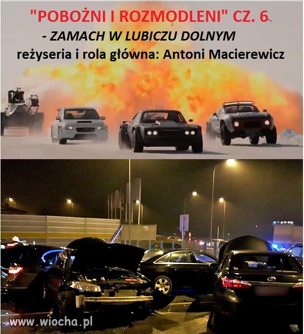 8 aut skasowanych, 3 rannych...BRAWO!!!