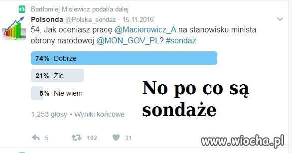 No po co są sondaże