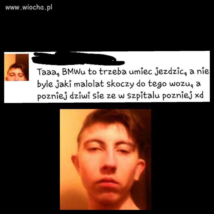 Doświadczony kierowca BMW
